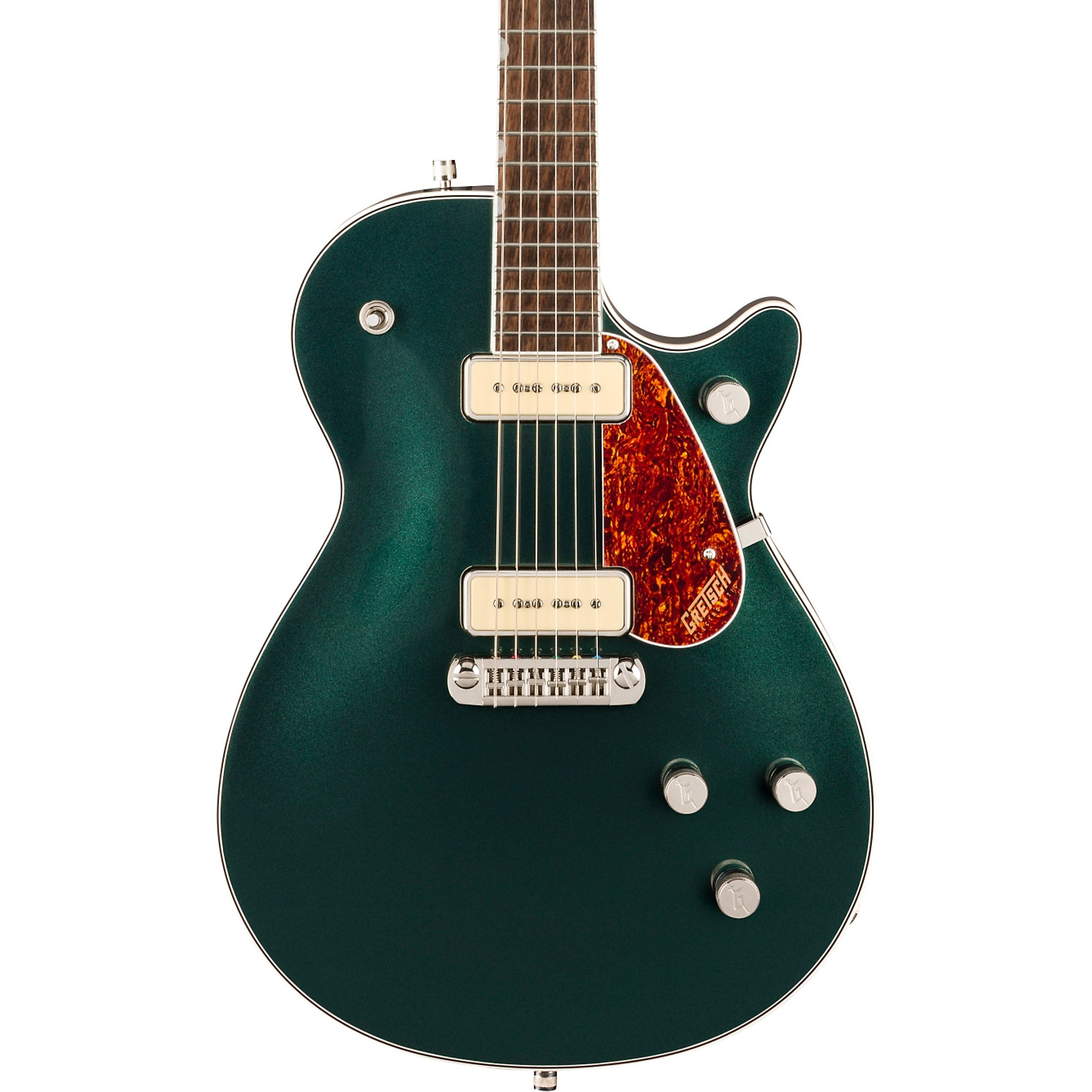 Gretsch Guitars G5210-P90 Electromatic Jet Two 90 Single-Cut with  Wraparound Tailpiece Electric Guitar Cadillac Green