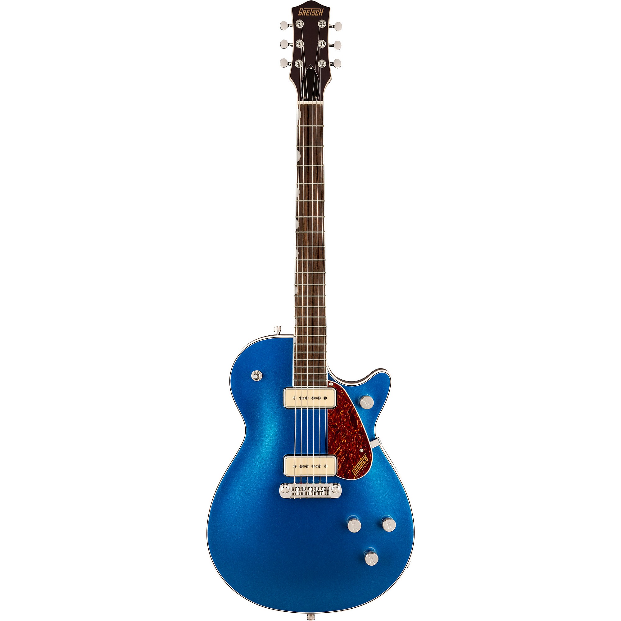 Gretsch Guitars G5210-P90 Electromatic Jet Two 90 Single-Cut with  Wraparound Tailpiece Electric Guitar Fairlane Blue