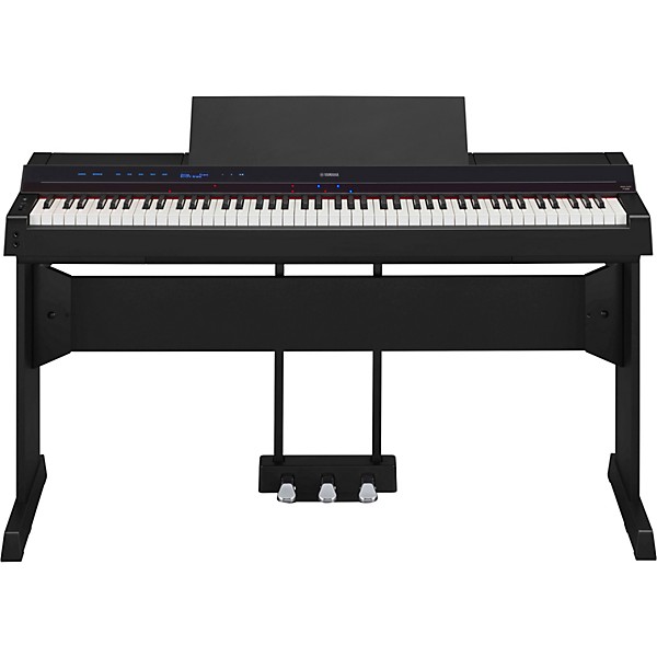 Yamaha P-S500 88-Key Smart Digital Piano With L300 Stand, LP-1 Triple Pedal, Headphones and Bench Black