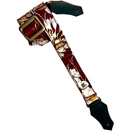 Get'm Get'm Metal Rose Guitar Strap Black 2 in. Get'm Get'm Metal Rose Guitar Strap Burgundy 2 in.