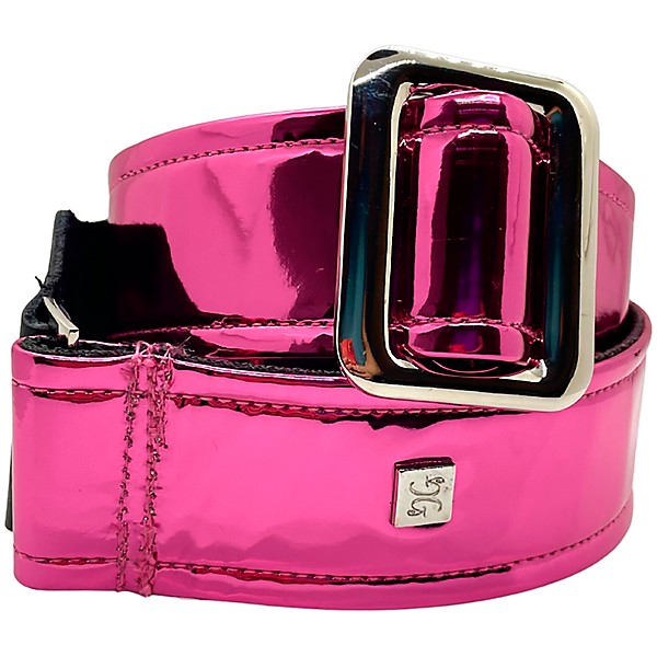 Get'm Get'm Mirror Reflective Guitar Strap Fuchsia 2 in.