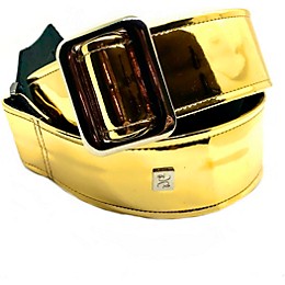 Get'm Get'm Mirror Reflective Guitar Strap Gold 2 in.