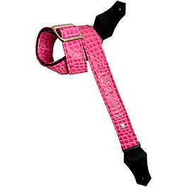 Get'm Get'm Aussie Gator Guitar Strap Bubble Pink 2 in. Get'm Get'm Aussie Gator Guitar Strap Bubble Pink 2 in.