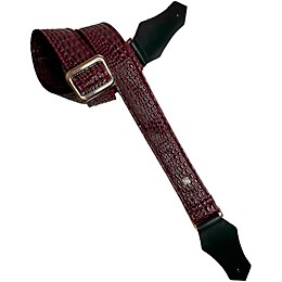 Get'm Get'm Aussie Gator Guitar Strap Burgundy 2 in.