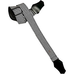 Get'm Get'm Fly Hounds Tooth Guitar Strap White 2 in.