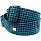Get'm Get'm Fly Hounds Tooth Guitar Strap Blue 2 in.