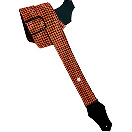 Get'm Get'm Fly Hounds Tooth Guitar Strap Blue 2 in. Get'm Get'm Fly Hounds Tooth Guitar Strap Orange 2 in.