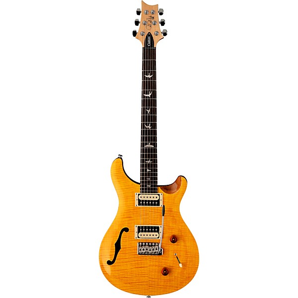 PRS SE Custom 22 Semi-Hollow Electric Guitar Santana Yellow