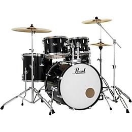 Pearl Roadshow Complete 5-Piece Drum Set With Hardware and Cymbals Jet Black