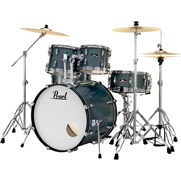 Pearl Roadshow Complete 5-Piece Drum Set With Hardware and Cymbals Charcoal Metallic