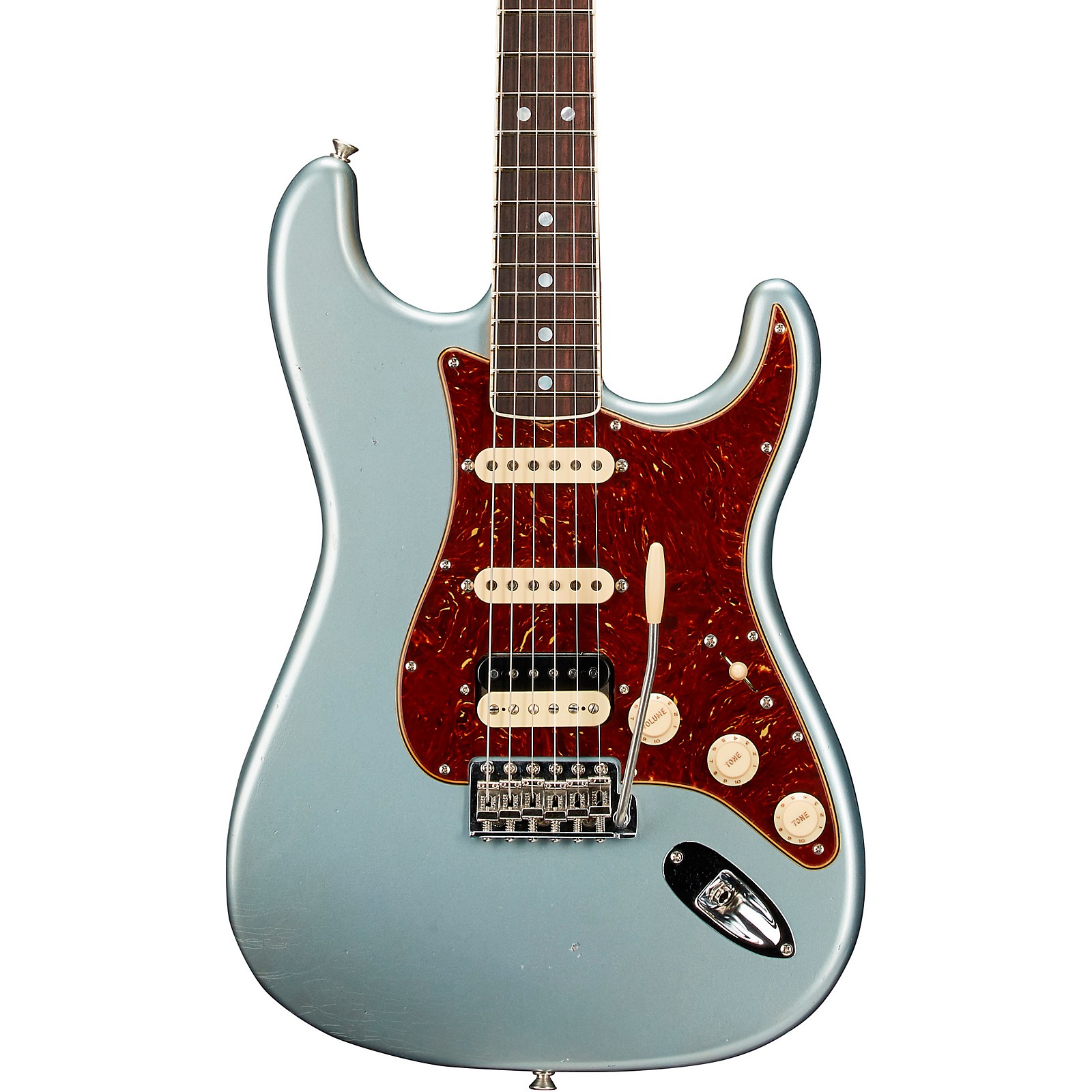 Fender Custom Shop Limited Edition '67 Stratocaster HSS Journeyman Relic  Electric Guitar Faded Aged Blue Ice Metallic