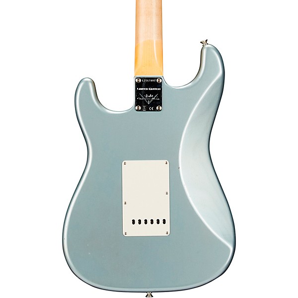 Fender Custom Shop Limited-Edition '67 Stratocaster HSS Journeyman Relic Electric Guitar Faded Aged Blue Ice Metallic