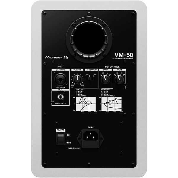 Pioneer DJ VM-50 5" Active Monitor Speaker (Each) White