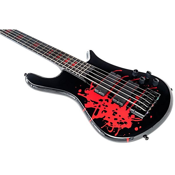 Spector Euro5LX Alex Webster 5-String Electric Bass Black/Red