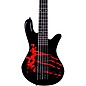 Spector Legend5 Alex Webster Drip Pattern 5-String Electric Bass Black/Red thumbnail