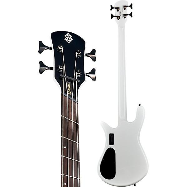 Spector NS Dimension MS 4 4-String Electric Bass White Sparkle Gloss