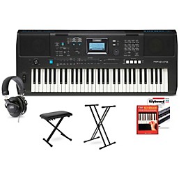 Yamaha PSR-E473 High-Level Portable Keyboard Package Beginner