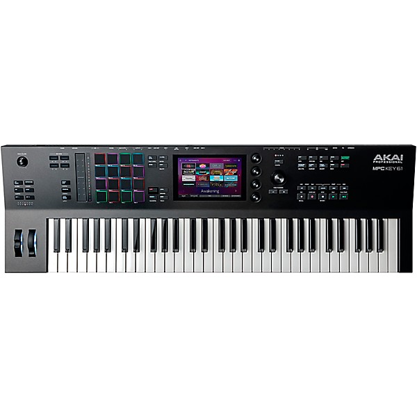 Akai Professional MPC Key 61 Production Synthesizer With X-Stand, Studio Monitors, Speaker Stands and 15' TRS Cables