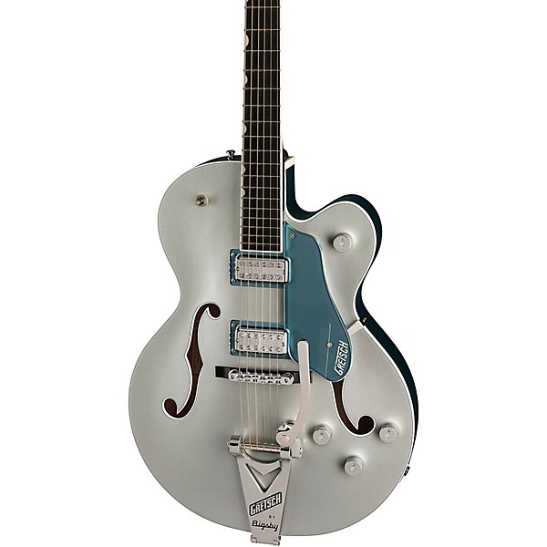 Gretsch Guitars G6118T-140 LTD 140th Anniversary Electric Guitar With Bigsby Two-Tone Pure Platinum/Stone Platinum