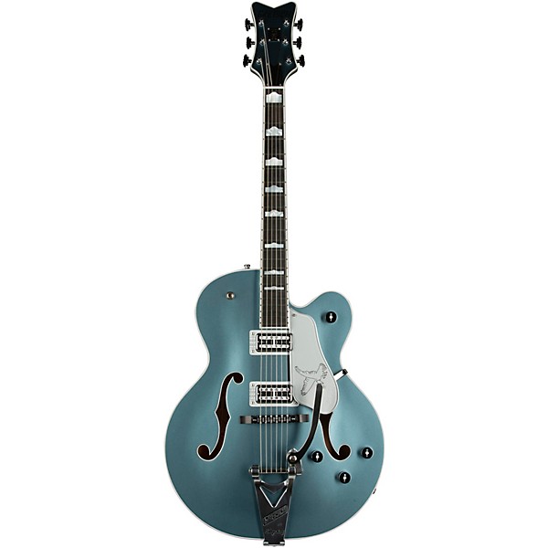 Gretsch Guitars G6136T LTD 140th Falcon Hollowbody Electric Guitar With Bigsby Two-Tone Stone Platinum/Pure Platinum