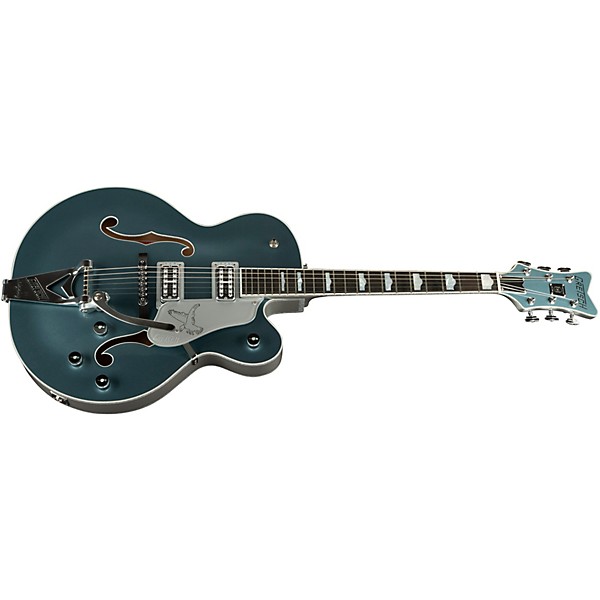 Gretsch Guitars G6136T LTD 140th Falcon Hollowbody Electric Guitar With Bigsby Two-Tone Stone Platinum/Pure Platinum