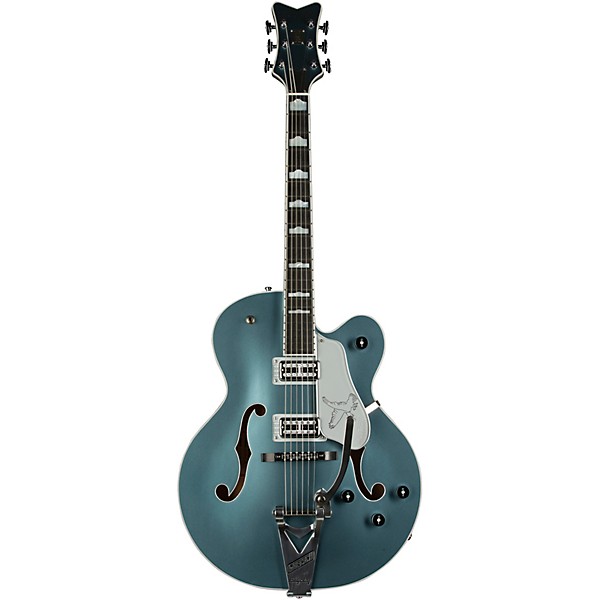 Gretsch Guitars G6136T LTD 140th Falcon Hollowbody Electric Guitar With Bigsby Two-Tone Stone Platinum/Pure Platinum