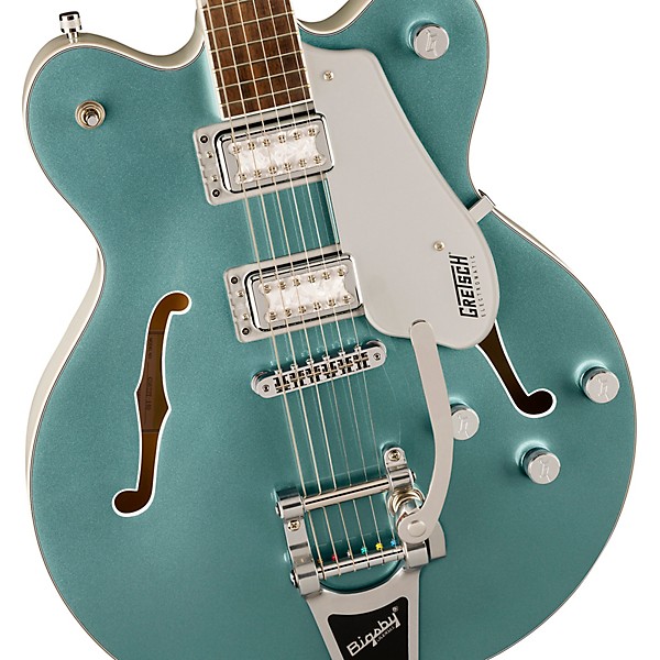 Gretsch Guitars G5622T-140 Electromatic Center Block With Bigsby 140th Anniversary Electric Guitar Two-Tone Stone Platinum...