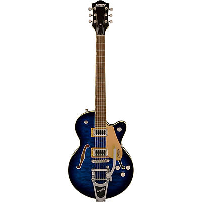 Gretsch Guitars G5655t-Qm Electromatic Center Block Jr. Single-Cut Quilted Maple With Bigsby Electric Guitar Hudson Sky for sale
