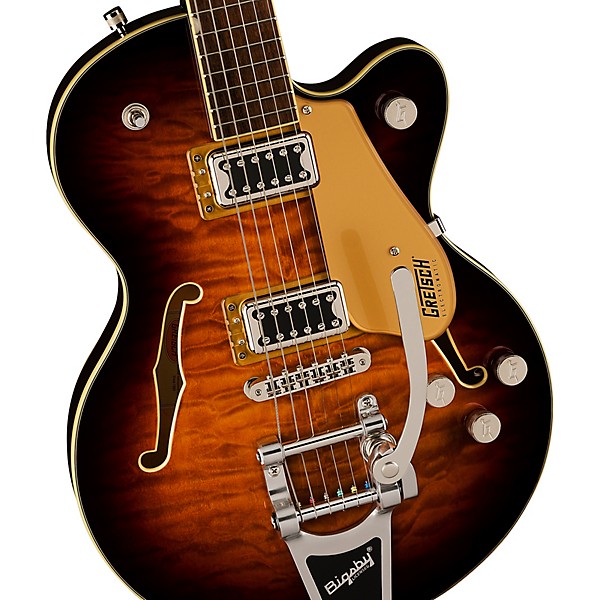 Gretsch Guitars G5655T-QM Electromatic Center Block Jr. Single-Cut Quilted Maple With Bigsby Electric Guitar Sweet Tea