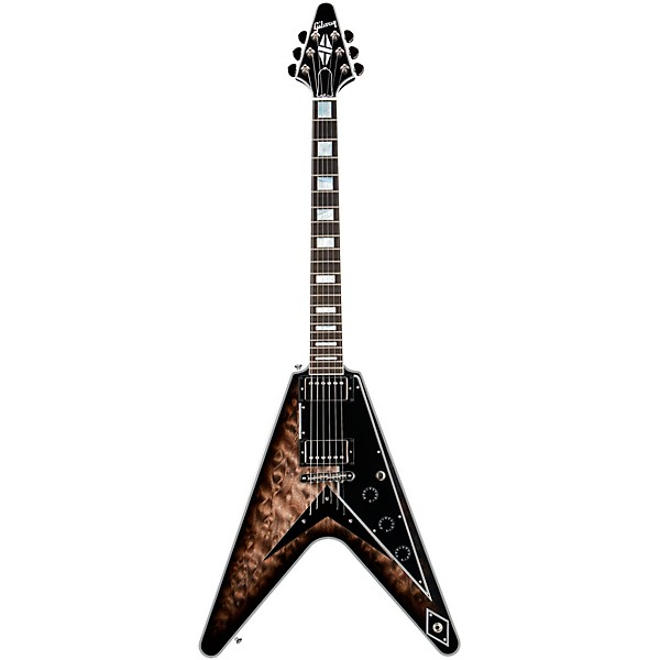Gibson Custom M2M Flying V Custom Quilt Top Gloss Electric Guitar Cobra Burst