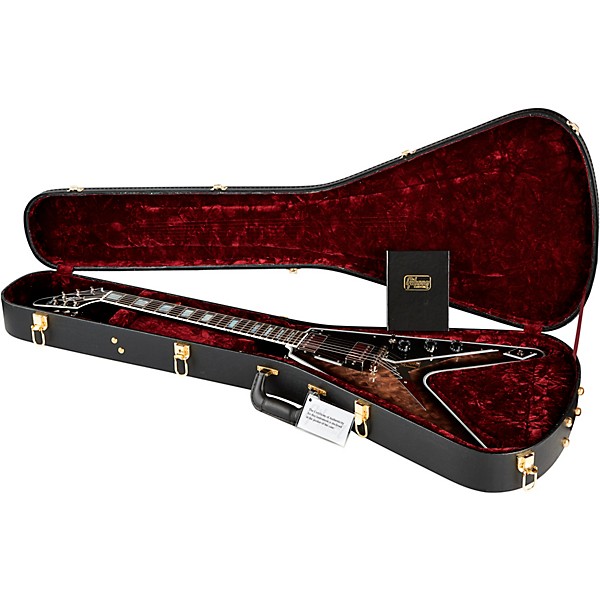 Gibson Custom M2M Flying V Custom Quilt Top Gloss Electric Guitar Cobra Burst