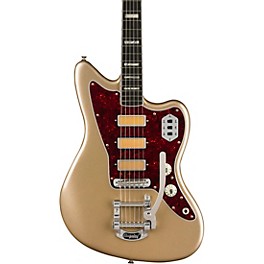 Fender Gold Foil Jazzmaster Electric Guitar Shoreline Gold