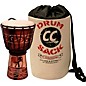 Sawtooth Harmony Series Hand-Carved Elephant Design Rope Djembe With ChromaCast Drum Sack 8 in. thumbnail