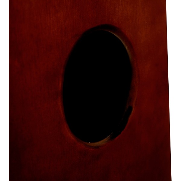 Open Box Sawtooth Harmony Series Hand-Stained Elephant Design Travel-Size Cajon Level 1