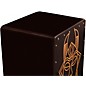 Sawtooth Harmony Series Hand-Stained Spirit Design Satin Black Large-Size Cajon