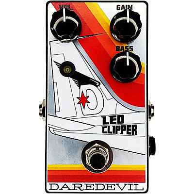 Daredevil Pedals Led Clipper Overdrive Effects Pedal Orange for sale