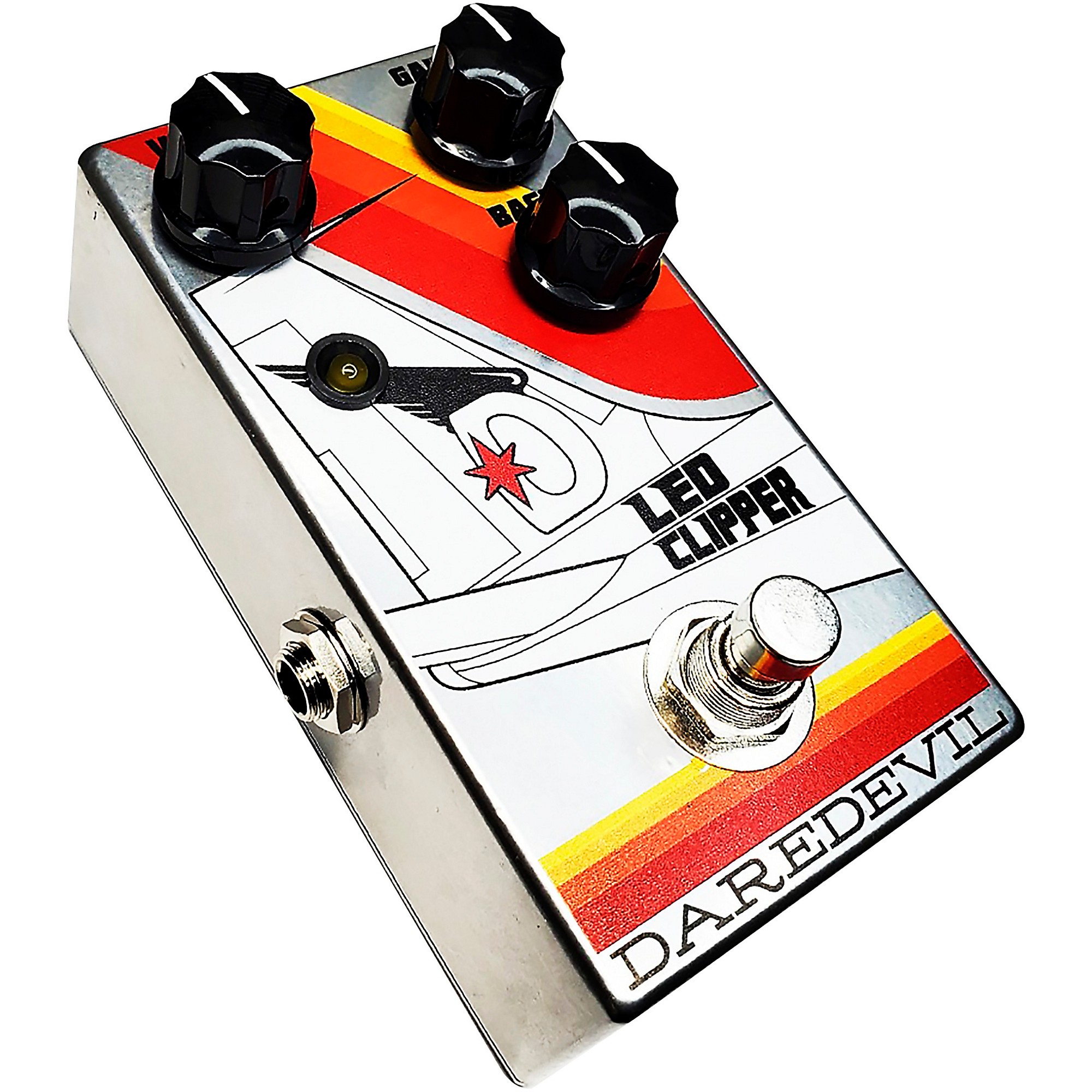 Daredevil Pedals LED Clipper Overdrive Effects Pedal - Orange