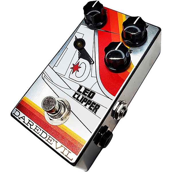Daredevil Pedals LED Clipper Overdrive Effects Pedal Orange