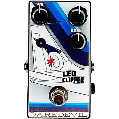 Daredevil Pedals Led Clipper Overdrive Effects Pedal Blue for sale