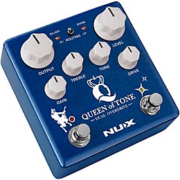 NUX NDO-6 Queen of Tone Dual Overdrive Effects Pedal Blue