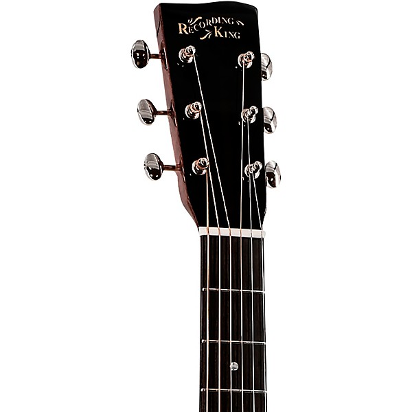 Recording King G6 Series Single-0 Spruce-Mahogany Acoustic-Electric Guitar Natural
