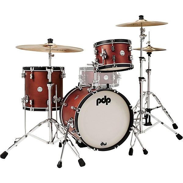 PDP by DW Concept Classic 3-Piece Bop Kit with Ebony Hoops Ox Blood