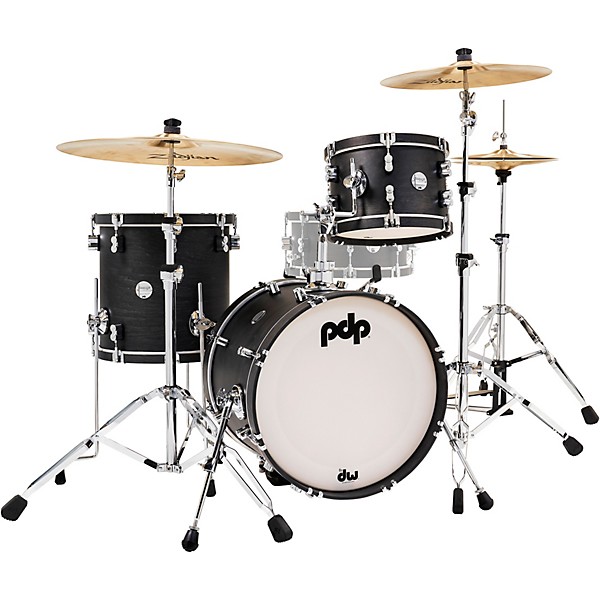 PDP by DW Concept Classic 3-Piece Bop Kit with Ebony Hoops Ebony