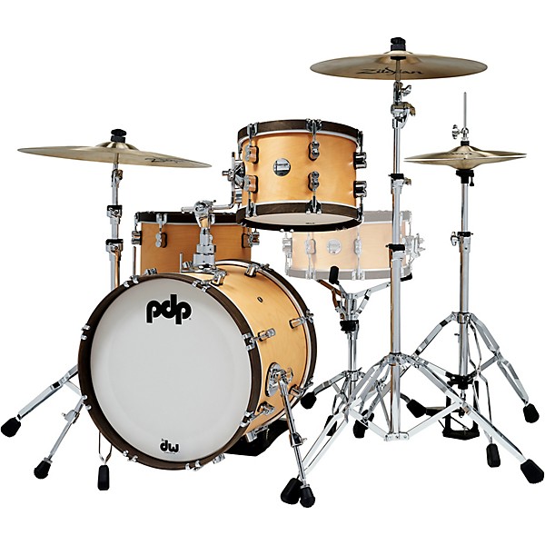 PDP by DW Concept Classic 3-Piece Bop Kit with Walnut Hoops Natural