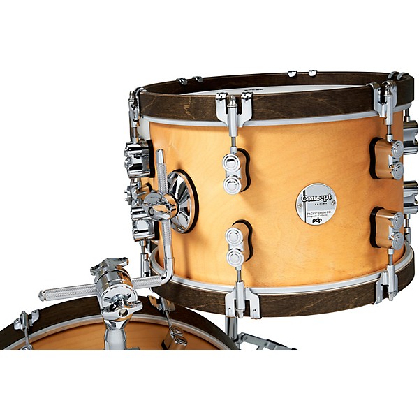 PDP by DW Concept Classic 3-Piece Bop Kit with Walnut Hoops Natural