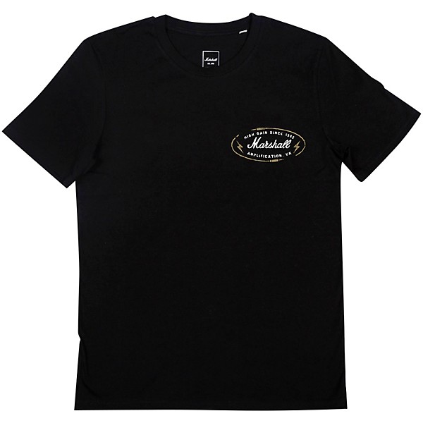Marshall High Gain T-Shirt Medium Black