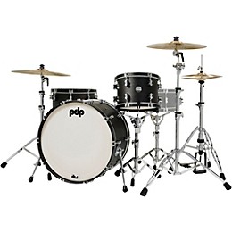 PDP by DW Concept Classic 3-Piece Shell Pack with 24 in. Bass Drum and Ebony Hoops Ebony