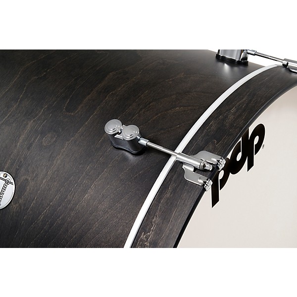 PDP by DW Concept Classic 3-Piece Shell Pack with 24 in. Bass Drum and Ebony Hoops Ebony