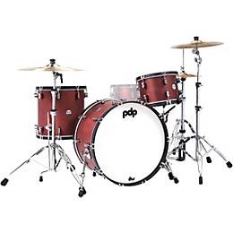 PDP by DW Concept Classic 3-Piece Shell Pack with 24 in. Bass Drum and Ebony Hoops Ox Blood