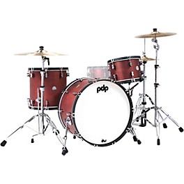 PDP by DW Concept Classic 3-Piece Shell Pack with 24 in. Bass Drum and Ebony Hoops Ox Blood